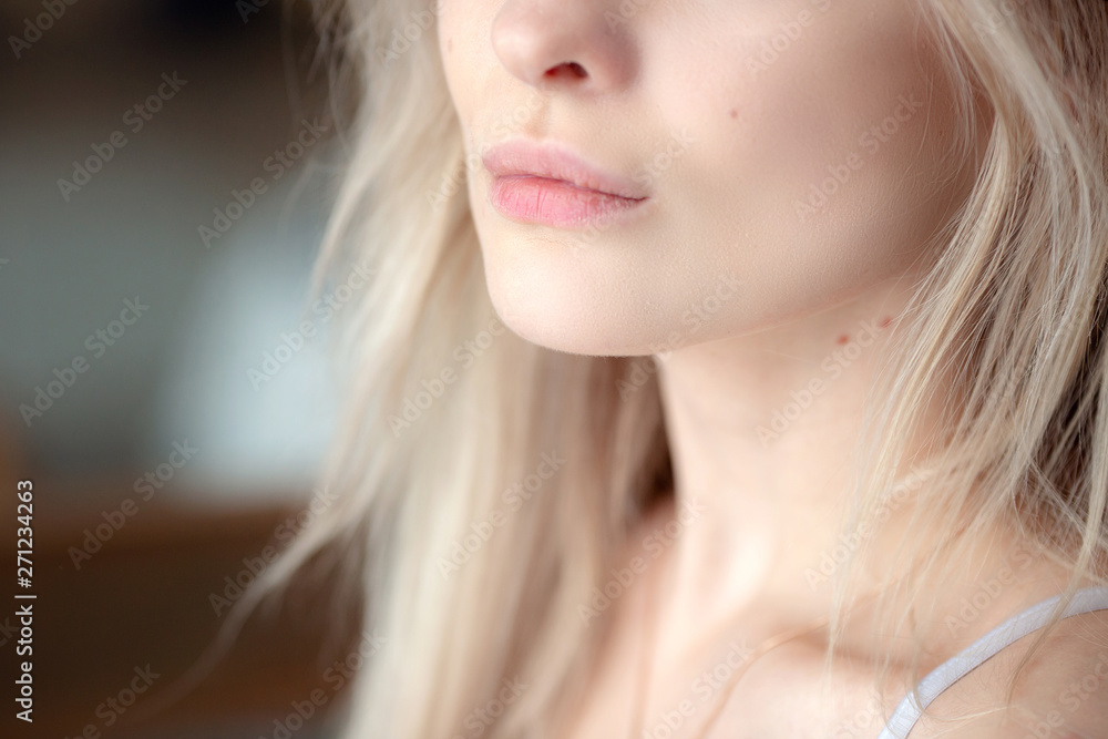 Portrait of nice adorable attractive graceful woman Portrait of nice adorable attractive graceful woman