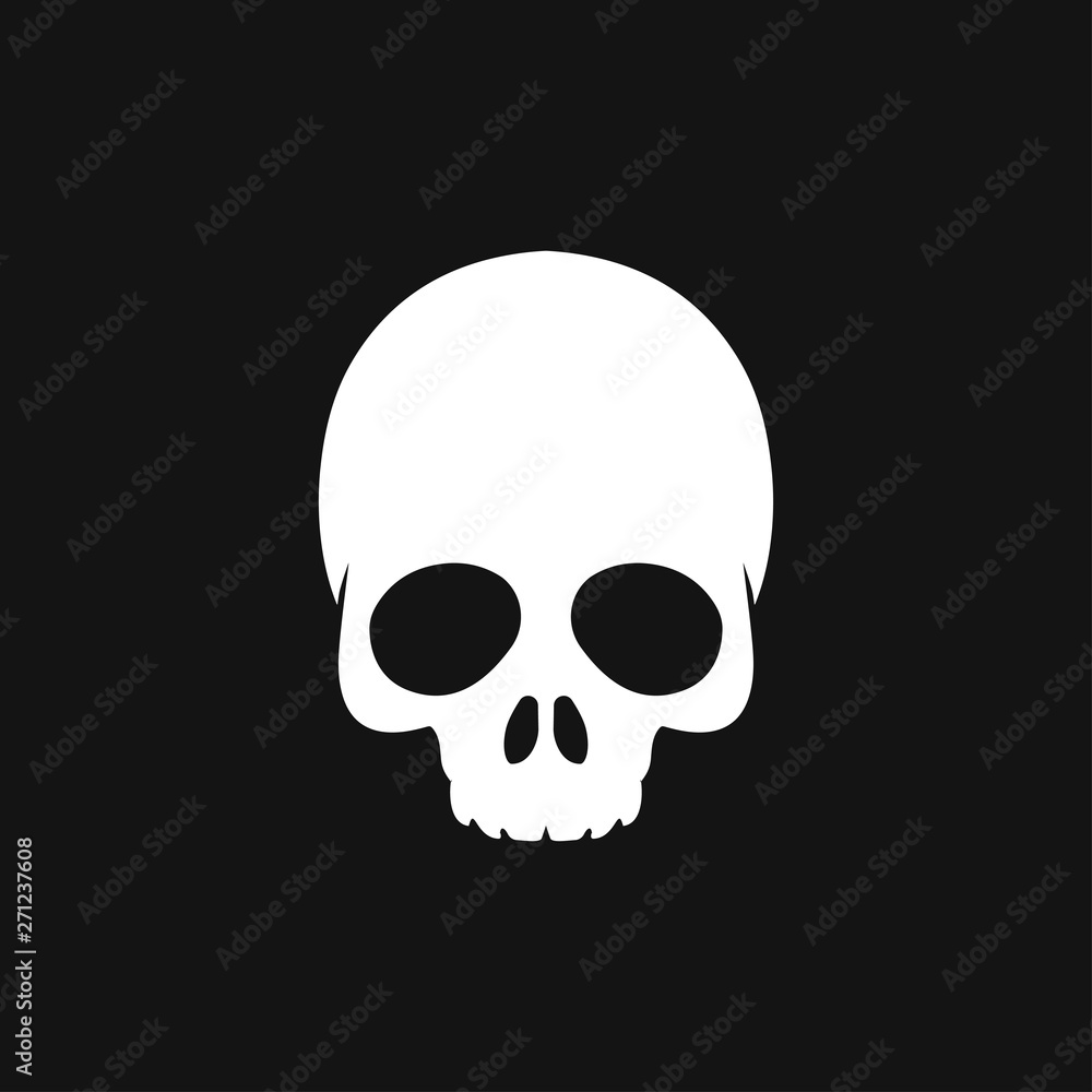 Skull icon vector sign symbol for design Skull icon vector sign symbol for design