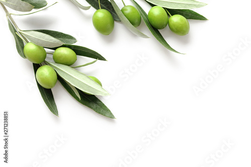 green olives on white