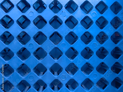 Abstract blue geometric pattern background plastic for prevent from bumping.