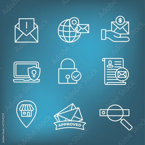 Email Marketing Rules - Regulations Icon Set