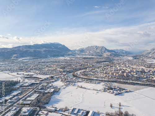 Schneelandschaft Villach in Kärnten