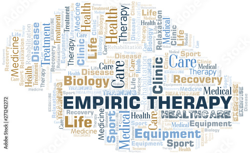 Empiric Therapy word cloud. Wordcloud made with text only.