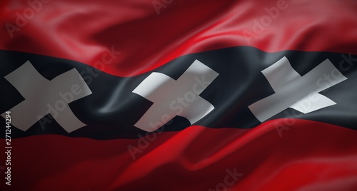 Photography Official flag of Amsterdam.