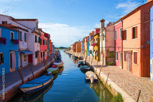 Burano Island, Venice, Italy. Selective focus.
