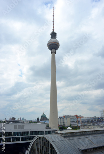 Wallpaper Mural Berlin, Germany Television Tower and Citycape vertical Torontodigital.ca