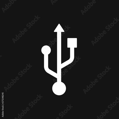 Usb icon vector sign symbol for design