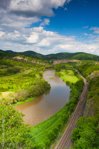 View from the hill into the valley with the Berounka river. © Radomir Rezny
