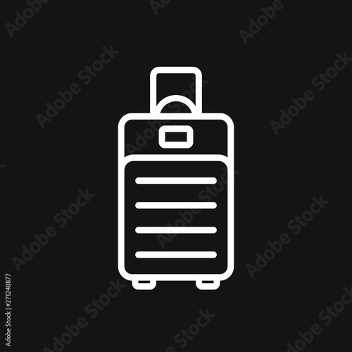 Travel bag icon vector sign symbol for design