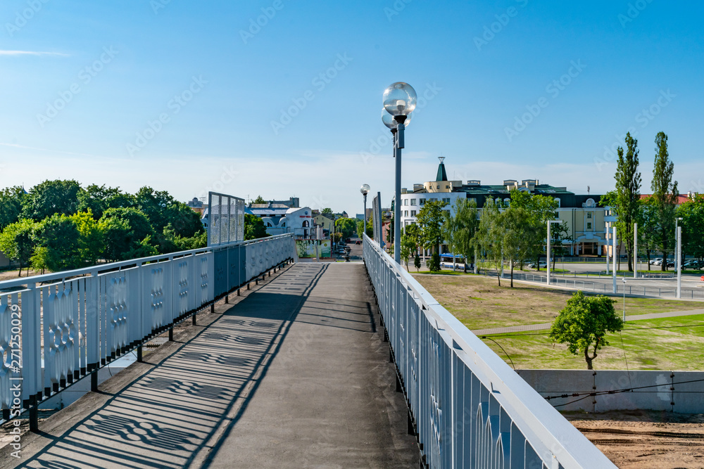 Pedestrian bridge over the railway