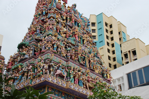 hindu temple (Sri Veeramakaliamman) in Singapore photo