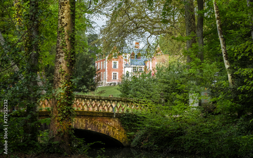 Castle of Clos Luce in Loire Valley in France