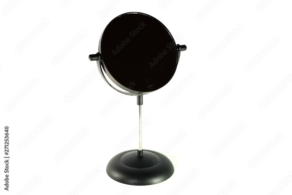 Chrome Black Mirror isolation on white background. Chrome Black Mirror isolation on white background.