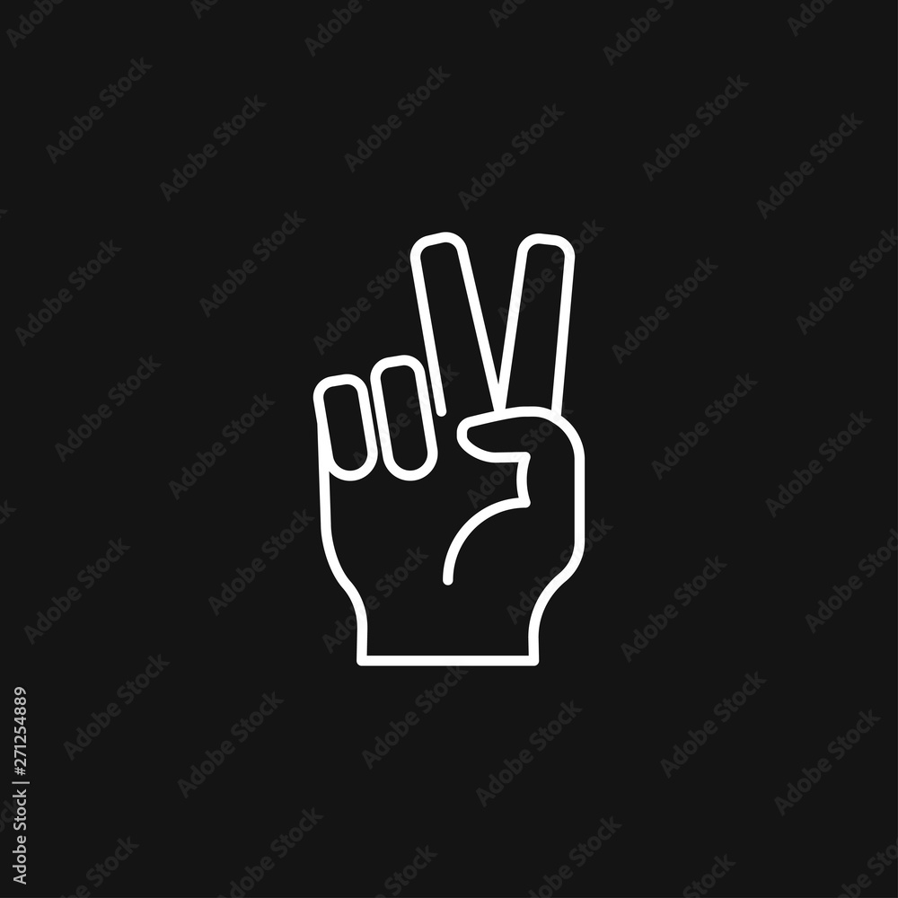 Victory icon vector sign symbol for design Victory icon vector sign symbol for design