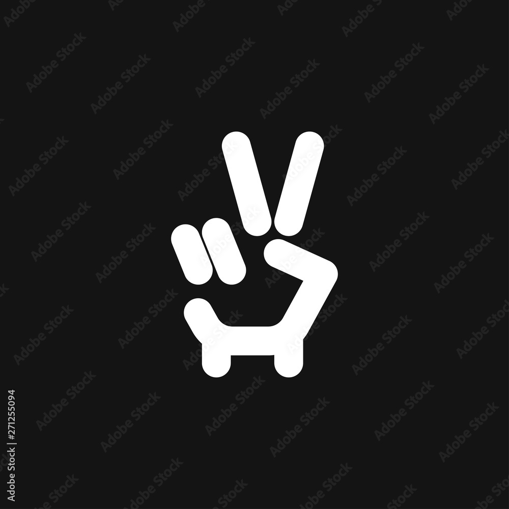 Victory icon vector sign symbol for design Victory icon vector sign symbol for design
