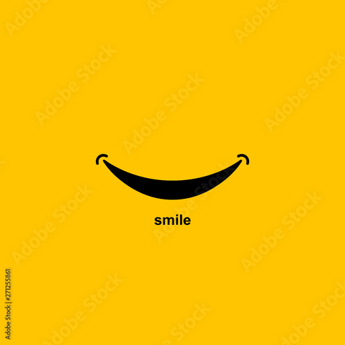 Smile icon Logo On White. Vector Template © arabel0305
