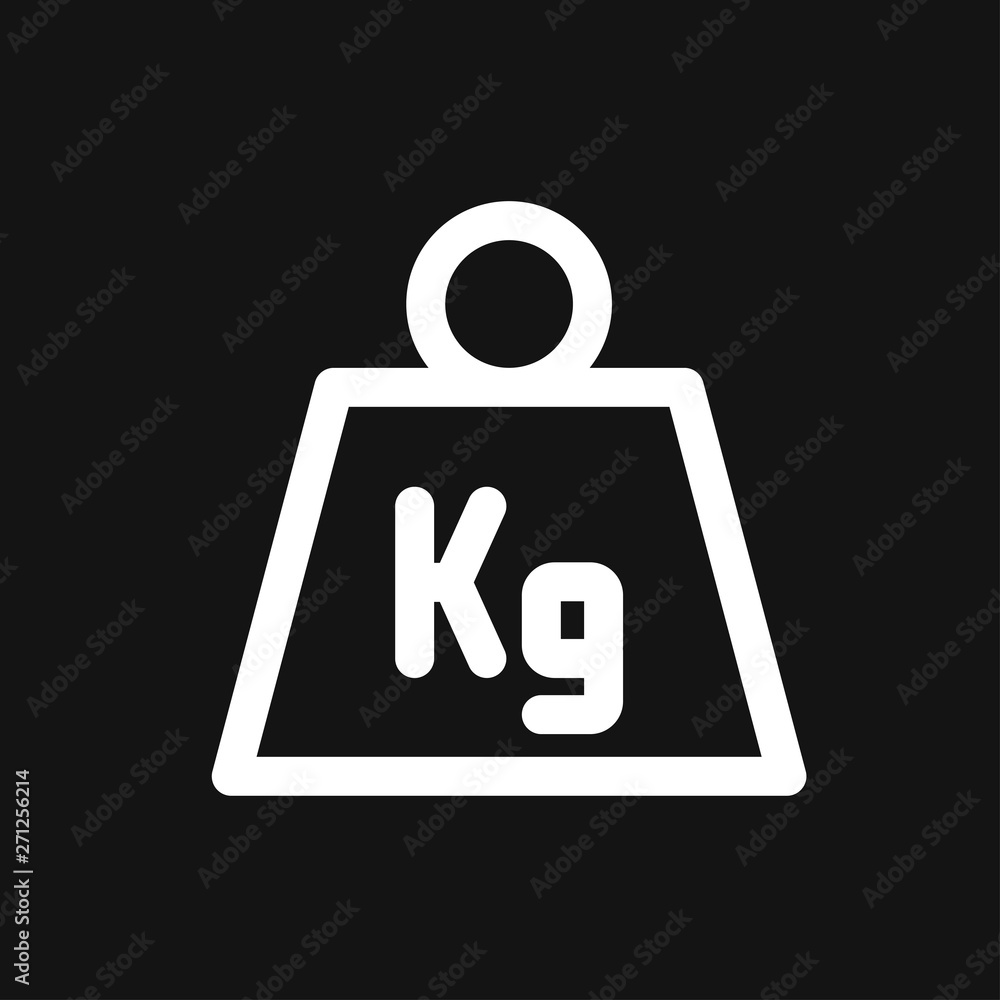 Weight Icon vector sign symbol for design Weight Icon vector sign symbol for design