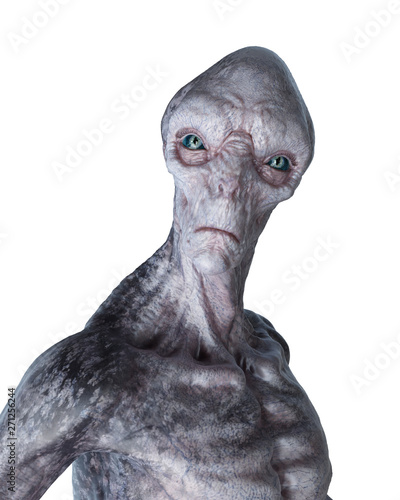 Φωτογραφία 3d rendered illustration of a grey alien