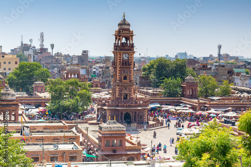 Obraz na płótnie Clock tower in Jodhpur, India w salonie