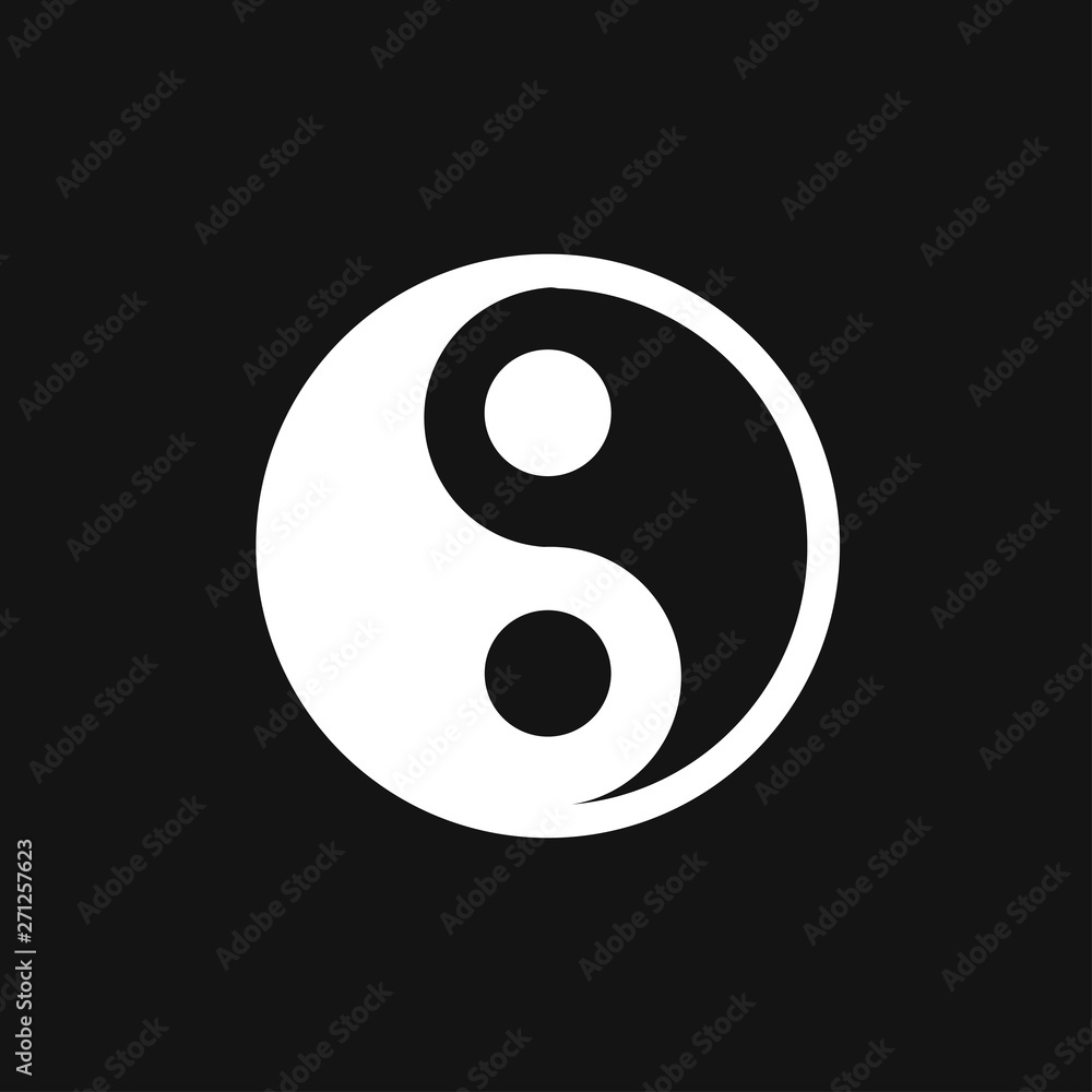 Yin Yang icon vector sign symbol for design Yin Yang icon vector sign symbol for design