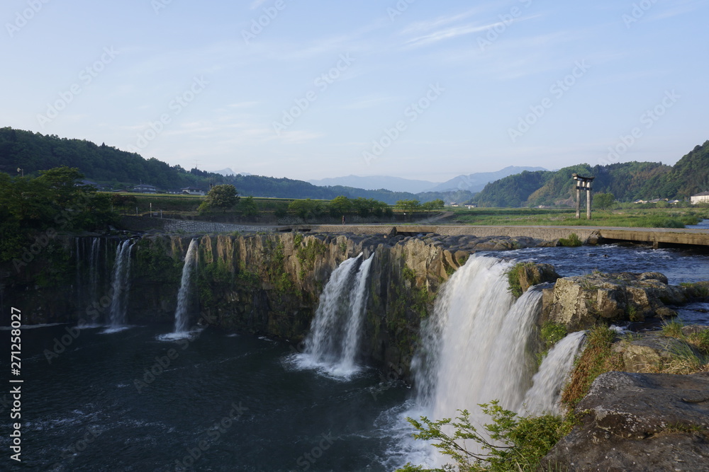 日本,大分県,原尻の滝