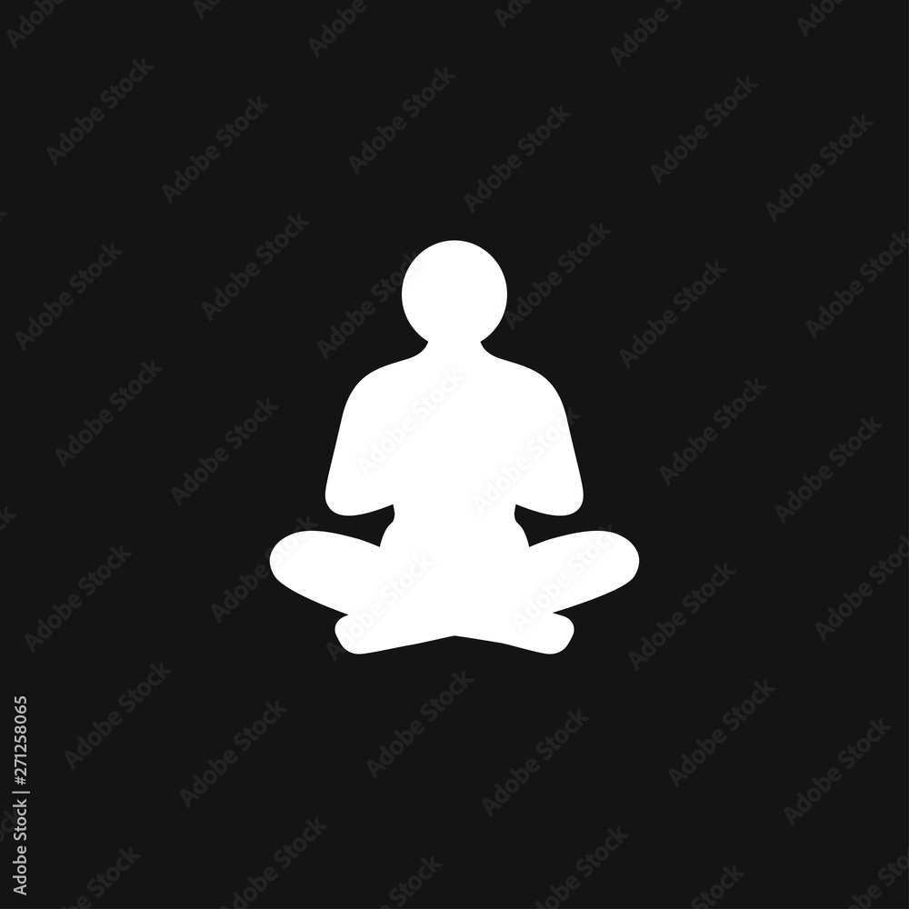 Yoga Fitness Icon vector sign symbol for design Yoga Fitness Icon vector sign symbol for design