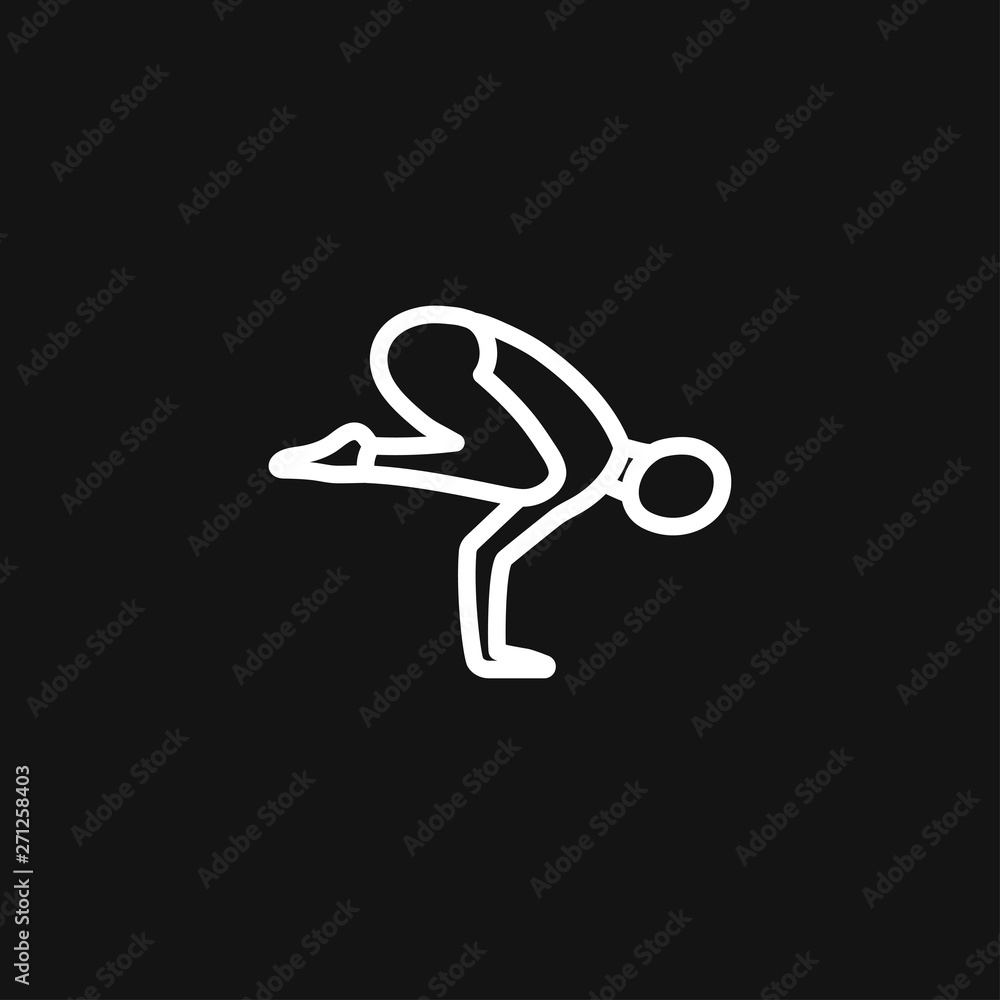 Yoga Fitness Icon vector sign symbol for design Yoga Fitness Icon vector sign symbol for design