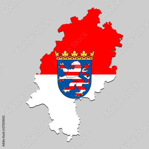Map with national flag