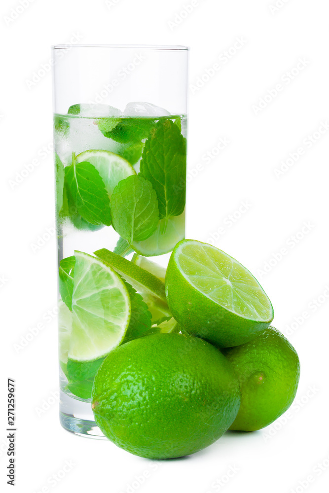 cold fresh lemonade. Isolated on white background with clipping path cold fresh lemonade. Isolated on white background with clipping path