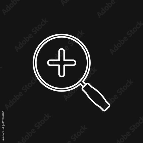 Zoom icon vector sign symbol for design