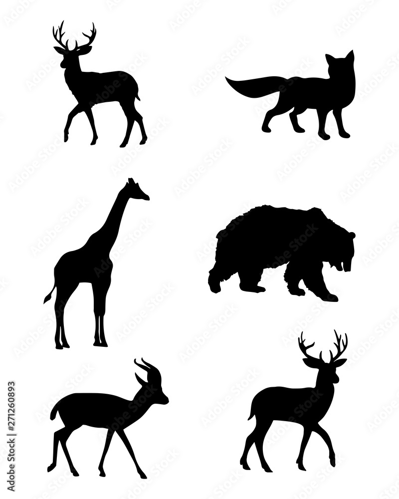 vector silhouettes of horses vector silhouettes of horses