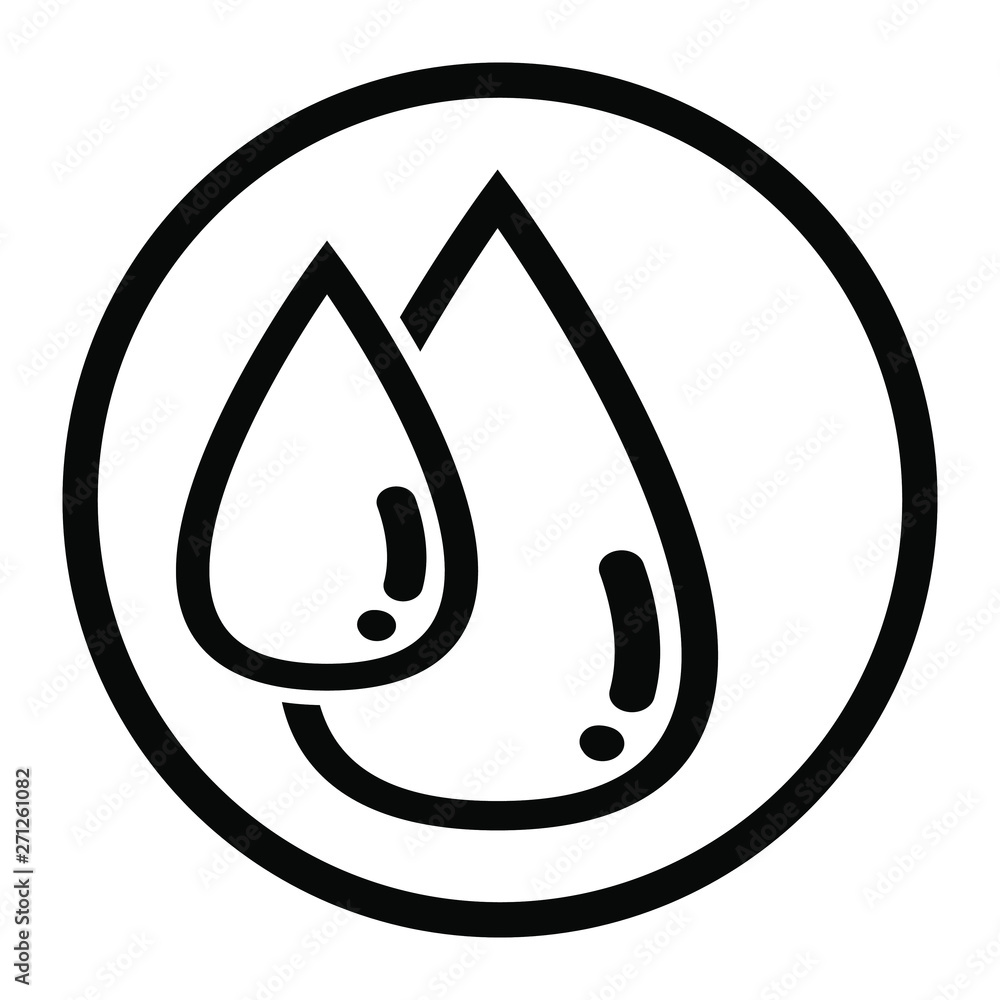 Oil drop Vector icon. Hair care serum sign illustration. Quality design element. Classic style icon. Oil drop Vector icon. Hair care serum sign illustration. Quality design element. Classic style icon.