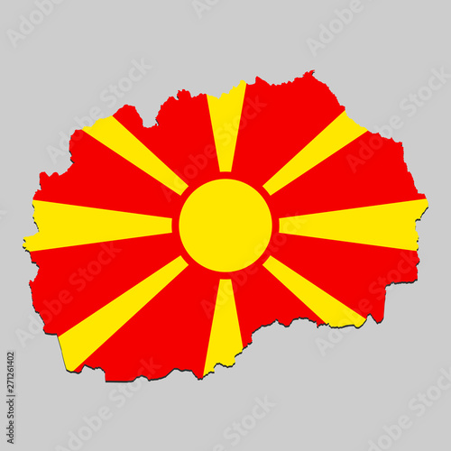 Map with national flag