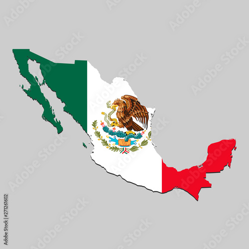 Map with national flag