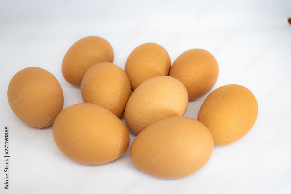 eggs isolated on white background