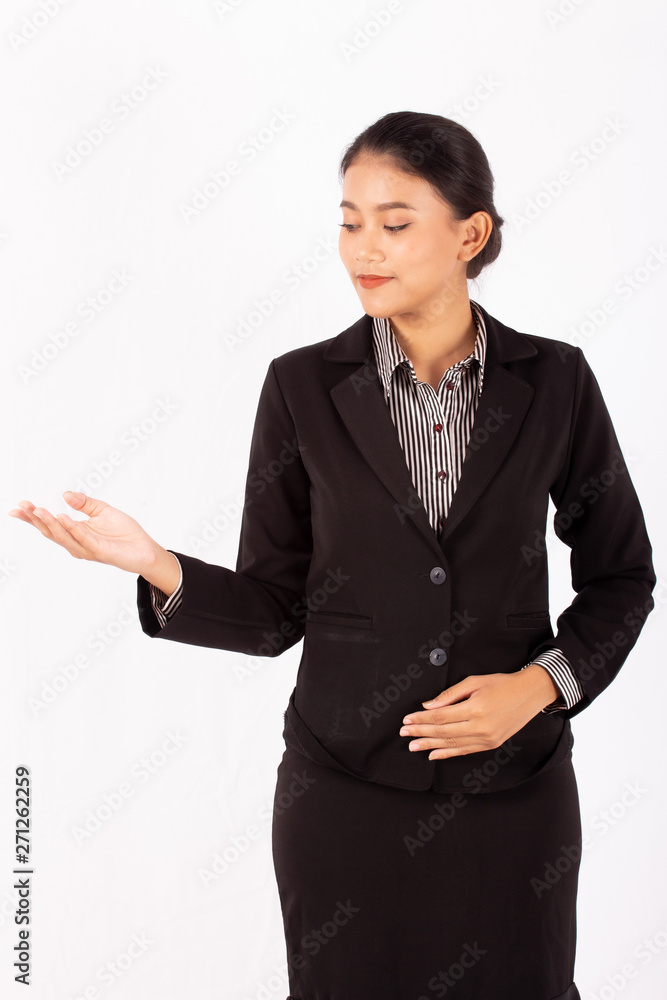 Portrait asian beauty business woman isolated white background. Portrait asian beauty business woman isolated white background.
