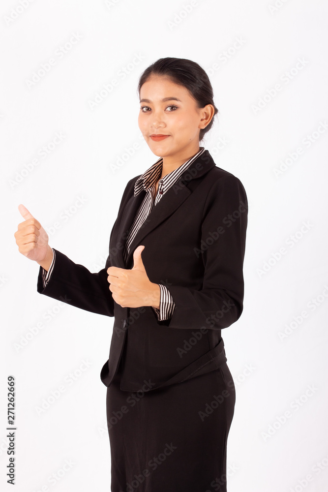 Portrait asian beauty business woman isolated white background. Portrait asian beauty business woman isolated white background.