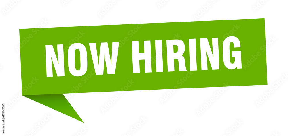 now hiring 3d speech bubble sign now hiring 3d speech bubble sign