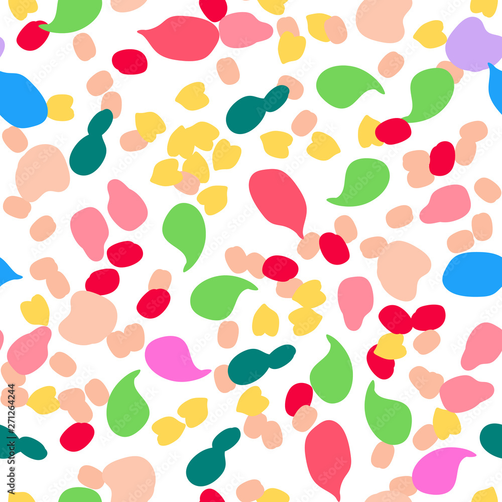 Memphis seamless pattern with drops of paint. Memphis seamless pattern with drops of paint.