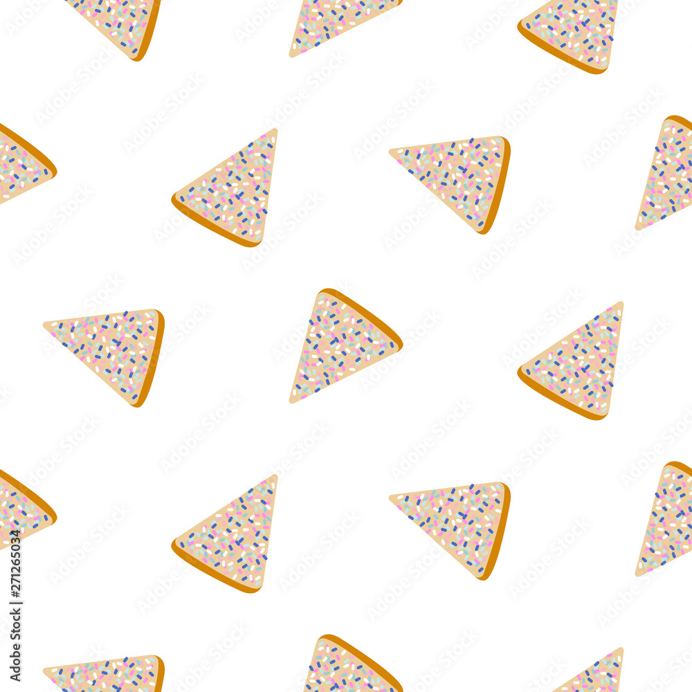 Australian fairy bread seamless vector pattern. Australian fairy bread seamless vector pattern.