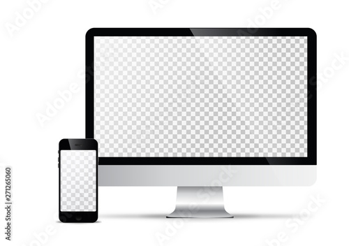 Electronic vector model Modern technology, smartphones, tablets, computers and notebooks
