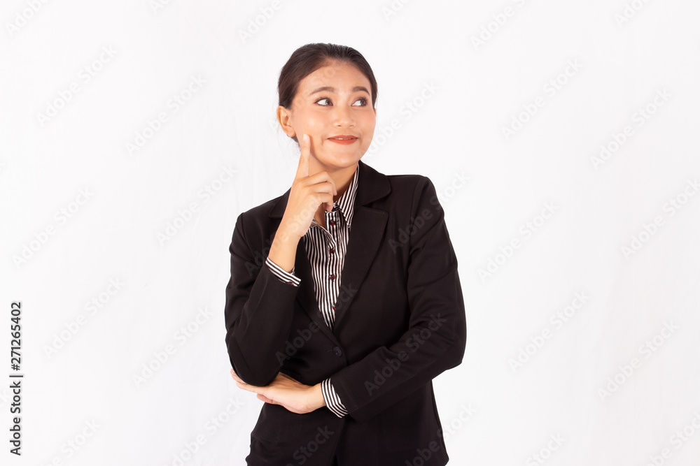 Portrait asian beauty business woman isolated white background. Portrait asian beauty business woman isolated white background.