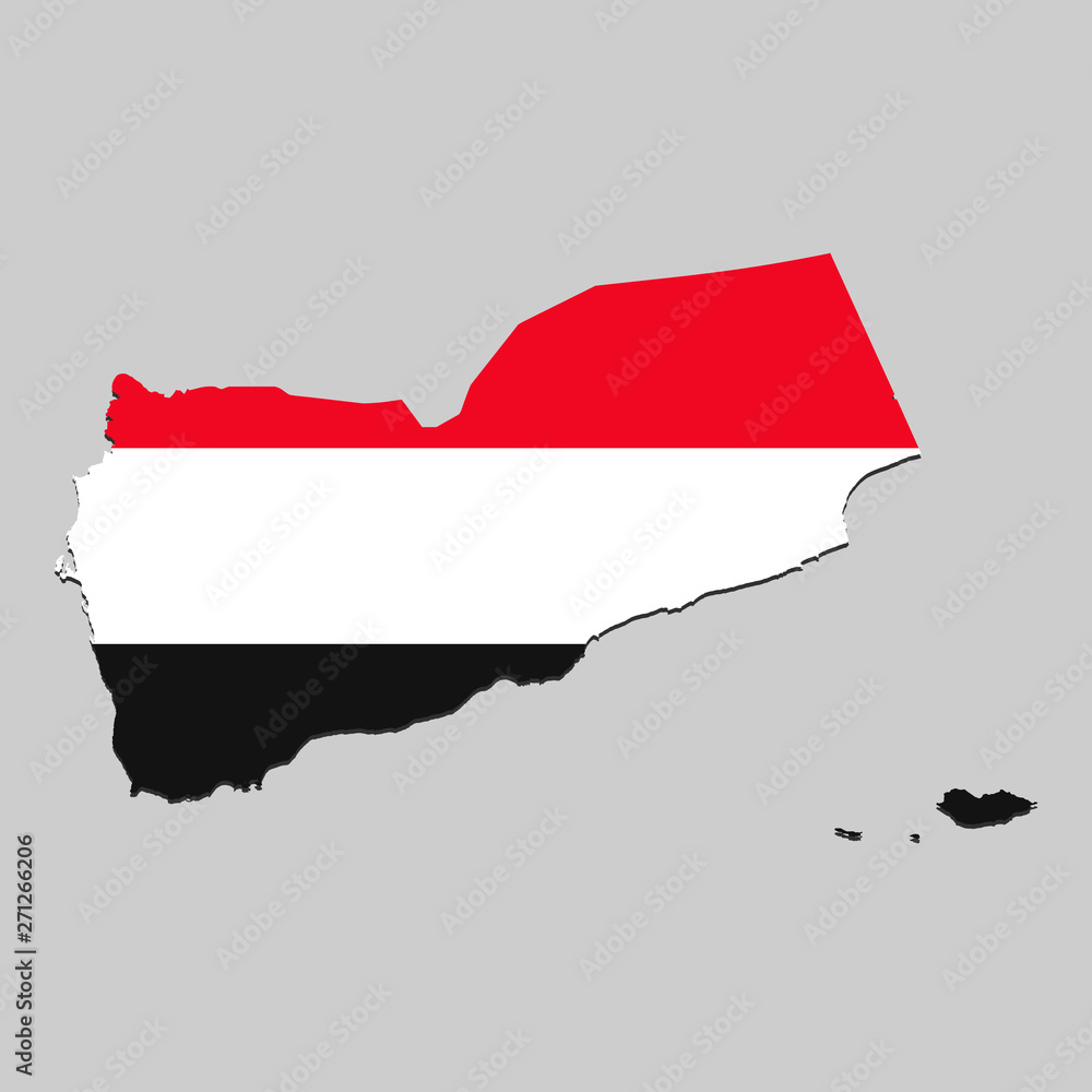 Obraz premium Map with national flag. Vector Illustration