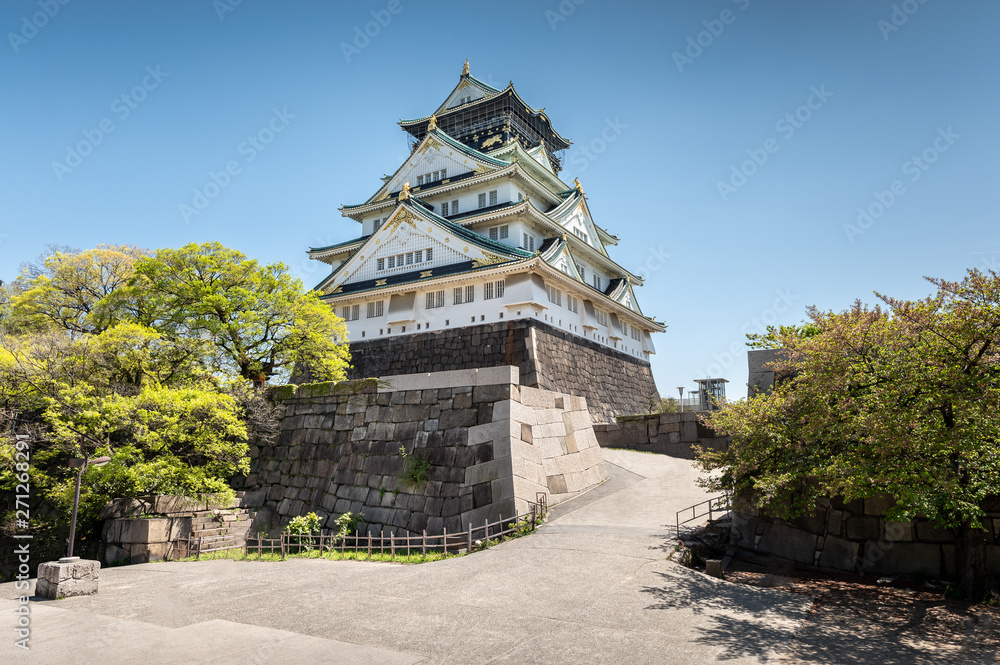 Osaka castle, most visited place in Osaka, Japan Osaka castle, most visited place in Osaka, Japan