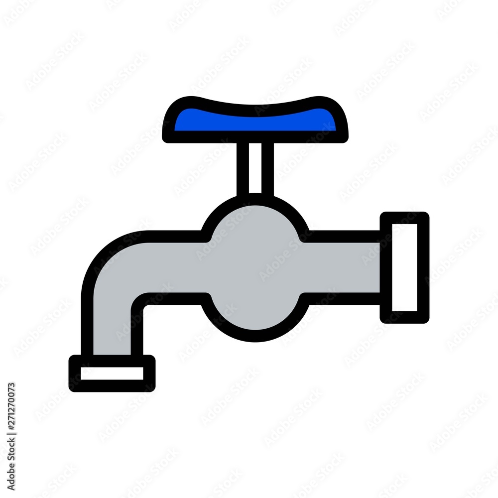 Tap water vector, Hygiene filled icon editable stroke Tap water vector, Hygiene filled icon editable stroke