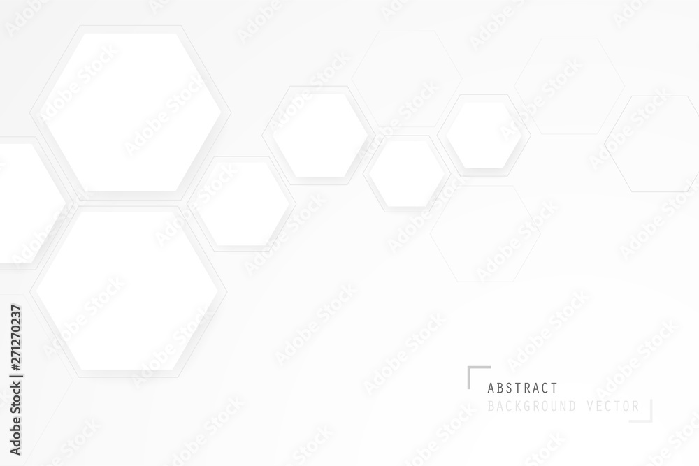 Abstract white geometric shape on white and gray background. Creative and Modern design in EPS10 vector illustration. Abstract white geometric shape on white and gray background. Creative and Modern design in EPS10 vector illustration.