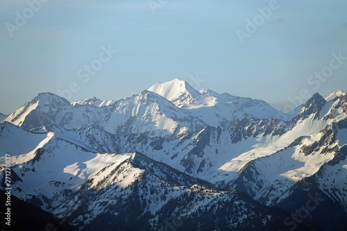 alpine landscape in austria in spring