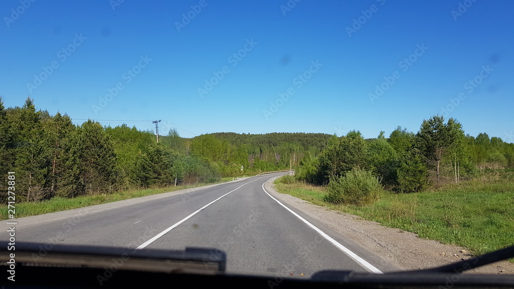 car on the road