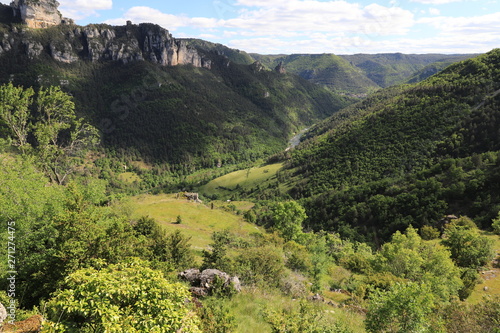 Obraz na płótnie randonnée dans les gorges du Tarn