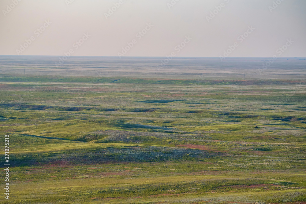 View of Bogdo-Baskunchak Nature Reserve landscape in Russia